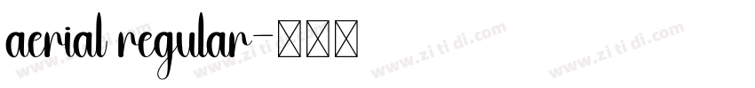 aerial regular字体转换